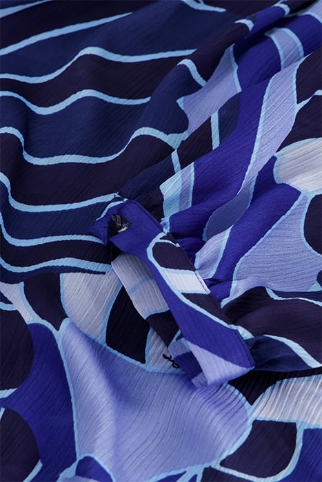 FRIDA COLLAR BLOUSE NAVY/SUMMER BLUE 6