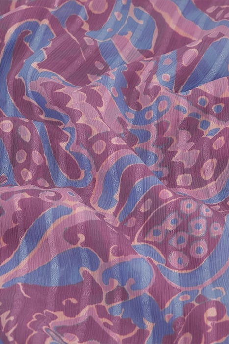 HOLLIE BLOUSE AUBERGINE/PINK MIRAG 5