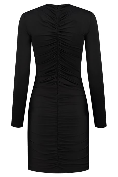 SHOULDER HOLE DRESS BLACK 2