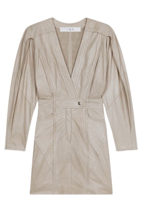 SKALA LEATHER DRESS IN BEIGE 3