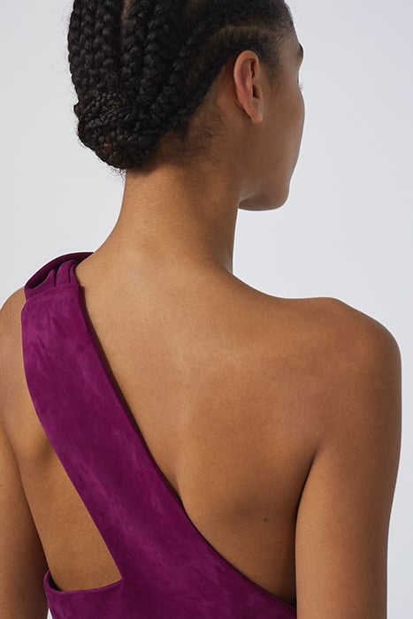 NAIROBI LEATHER DRESS IN PURPLE 5