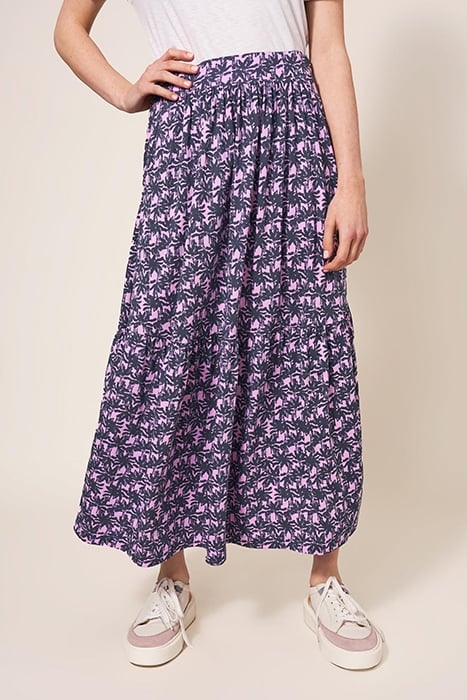MIA JERSEY MIDI SKIRT PINK 1