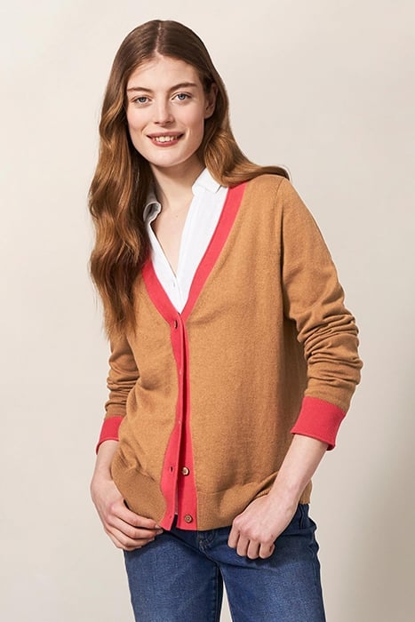 SALLY SMART CARDI DEEP BROWN 1