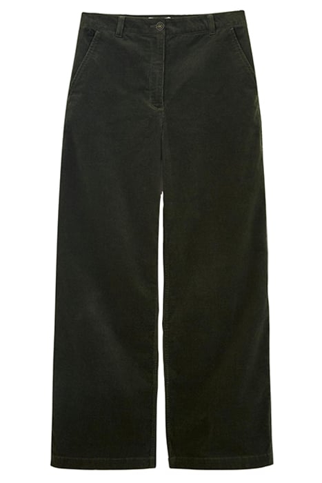 BELLE CORD WIDE LEG KHAKI GREEN 3