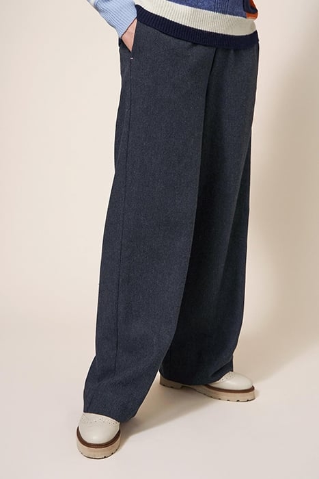 BELLE TWEEDY WIDE LEG TROUSER GREY 3