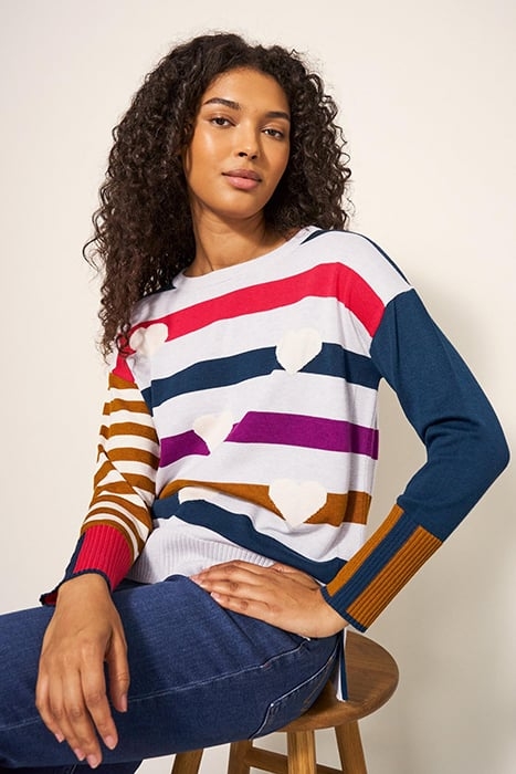 OLIVE HEART JUMPER GREY 3