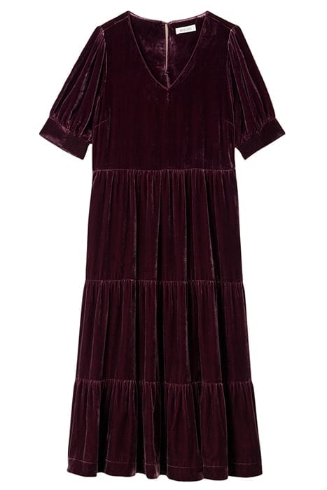 AYRA VELVET DRE DARK PLUM 2
