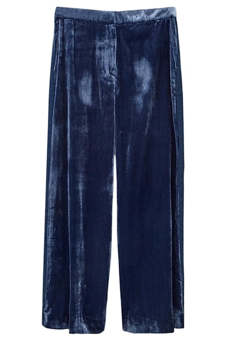 JENNY VELVET WIDE LEG TROUSER DEEP BLUE 3