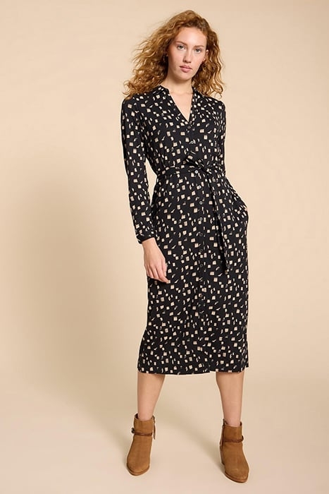 ANNIE JERSEY SHIRT DRE BLACK PRINTED 1