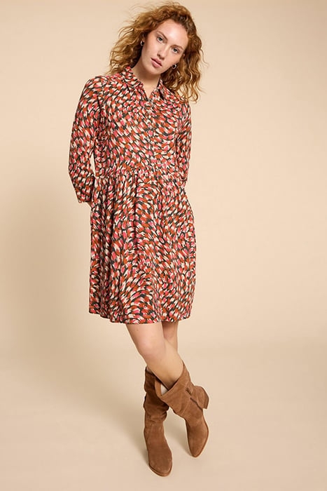 EVERLY JERSEY SHIRT DRE PINK PRINTED 1