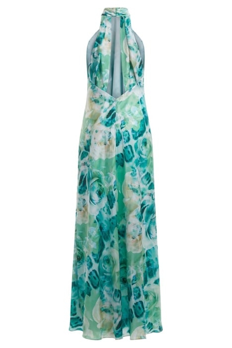 SOPHIA LONG DRESS ROSES BOUQUET PRINT 4