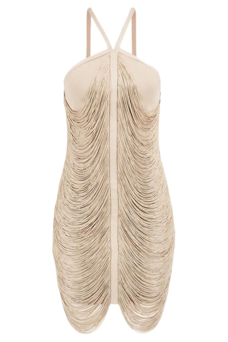 ANALISE BANDAGE DRESS FAWN TAUPE 4