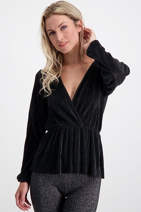 VIVA PLISSE TOP BLACK 1