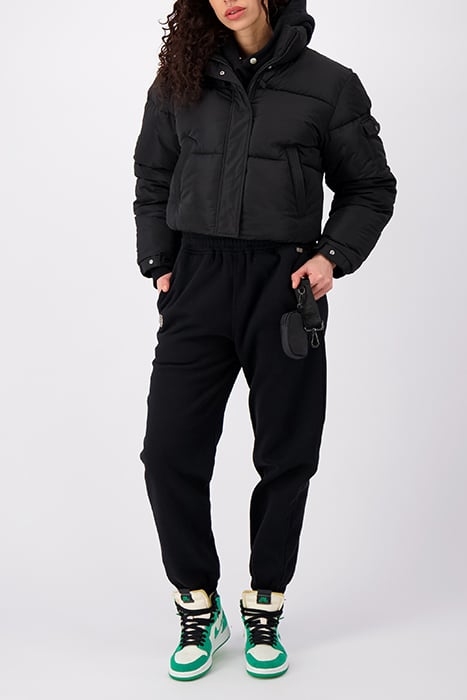 CROPPED BELT JACKET BLACK 4