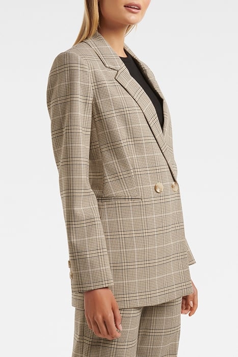 FIONA CHECK DOUBLE BREASTED BLAZER CHECK 5