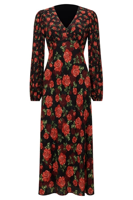 CARLINA MIXED PRINT MIDI ROSE GARDEN 3