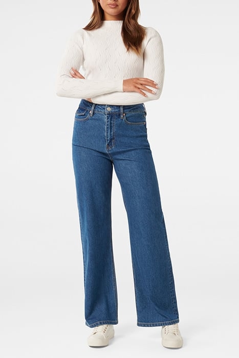 EVERLEY GROWN ON NECK WAVE JUMPER PORCELAIN 3