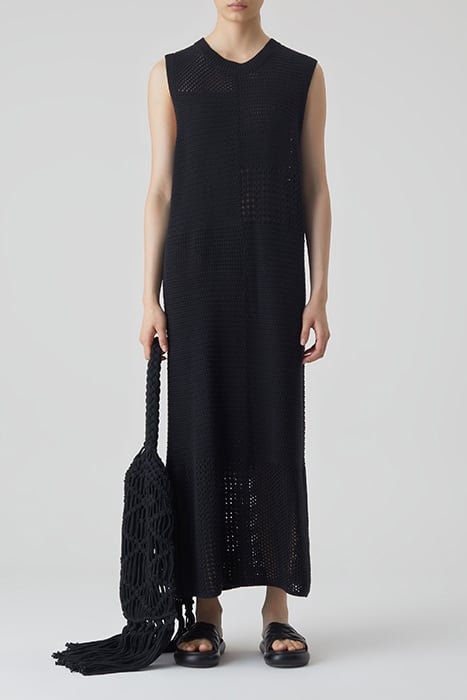 CREW SLEEVELESS DRESSES BLACK 1