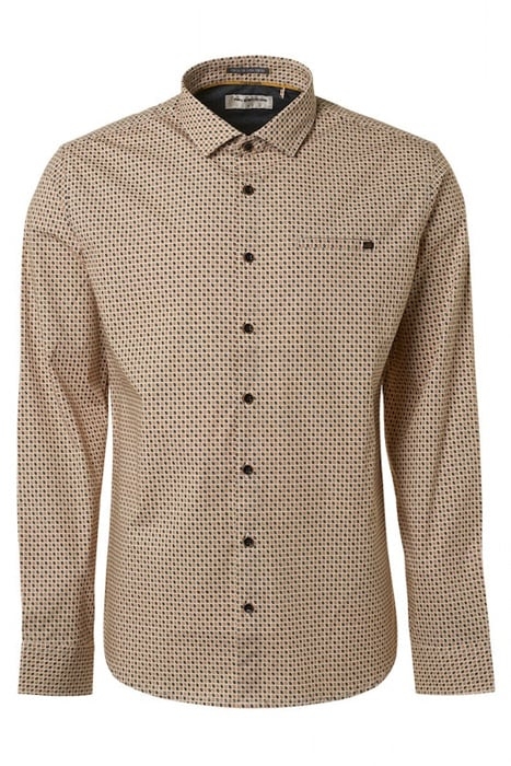 SHIRT STRETCH ALLOVER PRINTED OFFWHITE 1