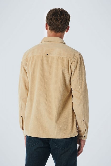 OVERSHIRT BUTTON CLOSURE CORDUROY STONE 2