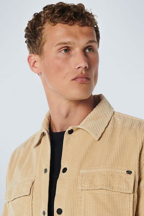 OVERSHIRT BUTTON CLOSURE CORDUROY STONE 6