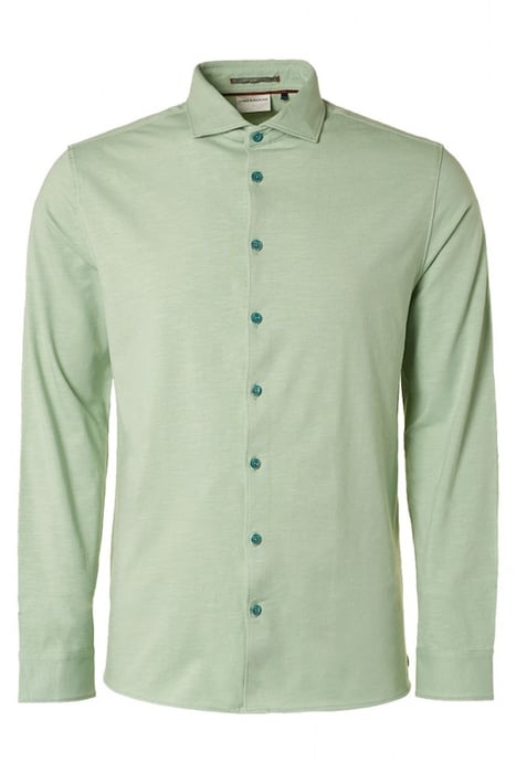 SHIRT JERSEY STRETCH SOLID LIGHT SEAGREEN 4