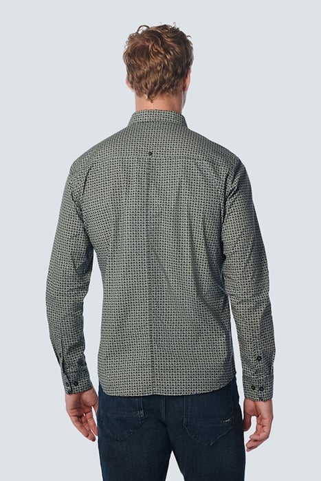 SHIRT STRETCH ALLOVER PRINTED LIGHT SEAGREEN 2