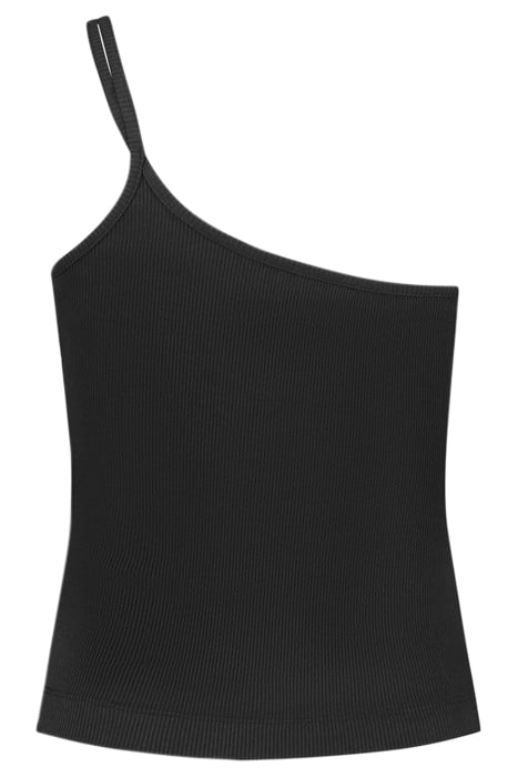 ASYMMETRIC TANK TOP BLACK 2