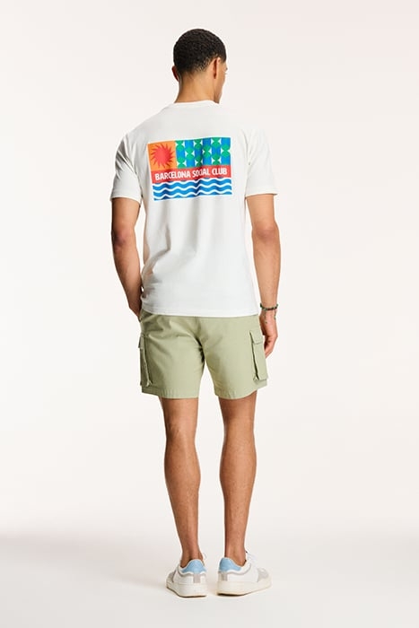 MEN BARCELONA SOCIAL CLUB T-SHIRT JET STREAM WHITE 4