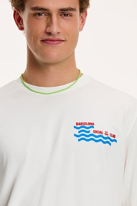 MEN BARCELONA SOCIAL CLUB LONGSLEEVE JET STREAM WHITE 5