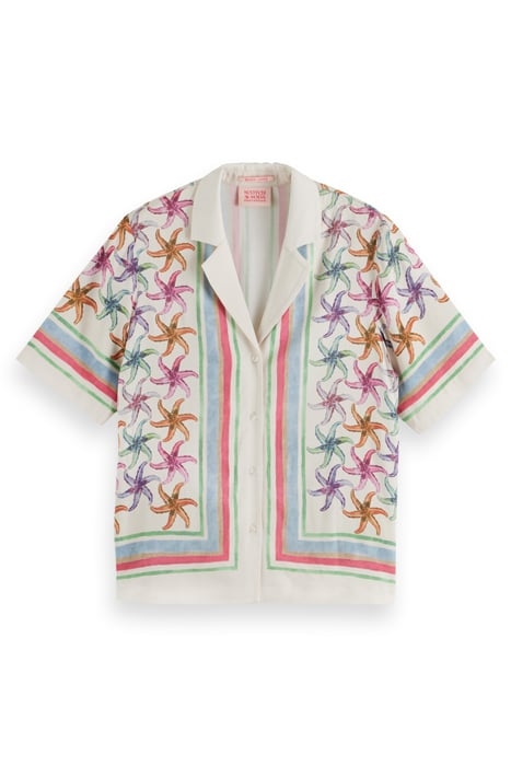 SHORT SLEEVE SHIRT WITH BANDANA PRINT SOFT ICE 1