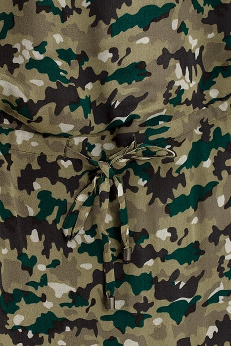 LICHEN DRESS WITH GREEN CAMOUFLAGE PRINT 7