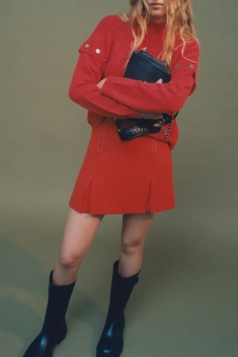 TANGERINE A-LINE SHORT SKIRT 6