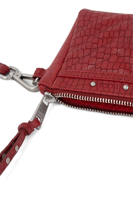 RED CROC-EMBOSSED LEATHER 1440 TOY MINI CASE 4