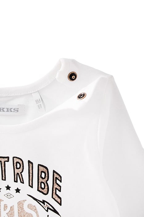 BABY GIRLS’ ECRU T-SHIRT AND GREY SHORTS OUTFIT 7