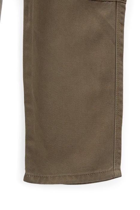 GIRLS’ KHAKI CARPENTER-STYLE LYOCELL® FLARED TROUSERS 6