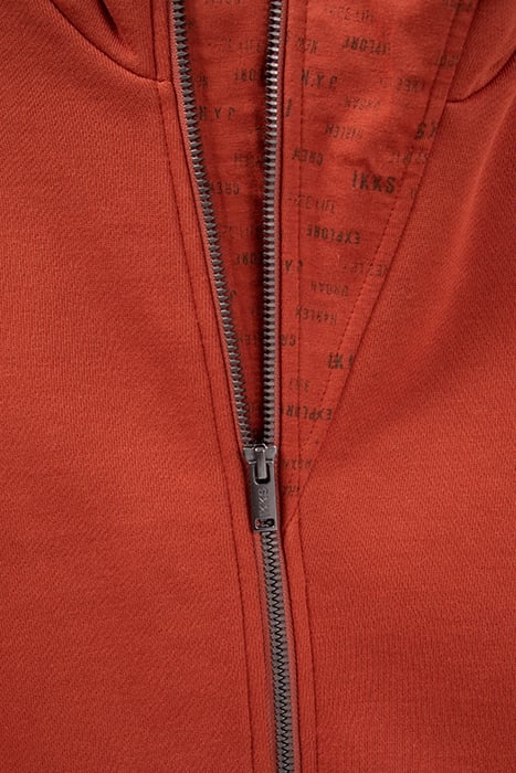 BOYS’ BRICK CARDIGAN WITH VISOR ON HOOD 7