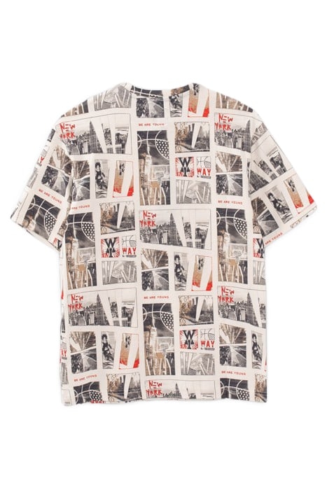 BOYS’ ECRU BASKETBALL AND NYC PHOTOS T-SHIRT 2