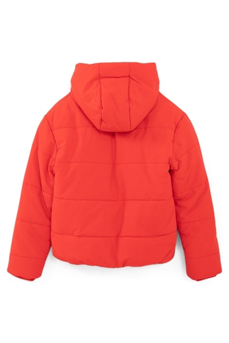 BOYS’ RED PADDED JACKET WITH TONE-ON-TONE MARKING 2