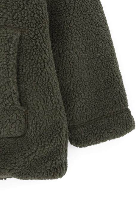 GIRLS’ KHAKI SHERPA/QUILTED REVERSIBLE PADDED COAT 4