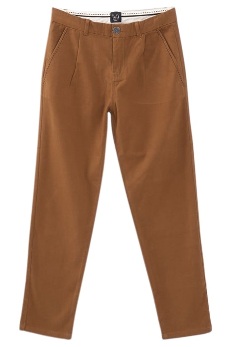 BOYS’ CAMEL CHINO TROUSERS 1