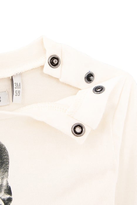 BABY BOYS’ ECRU DOG IMAGE ORGANIC COTTON T-SHIRT 4