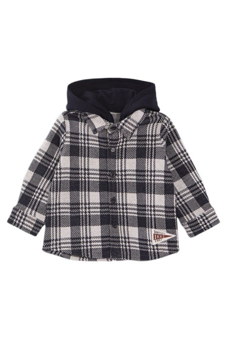 BABY BOYS’ CHECK SHIRT WITH DETACHABLE HOOD 3