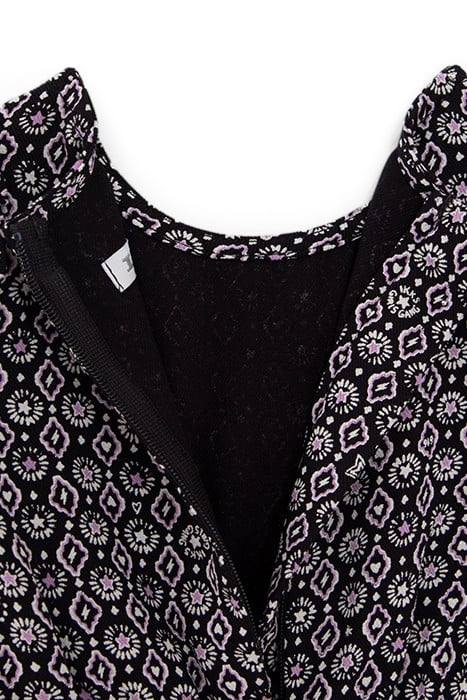 BABY GIRLS’ BLACK ROCK PRINT ECOVERO® DRESS 6