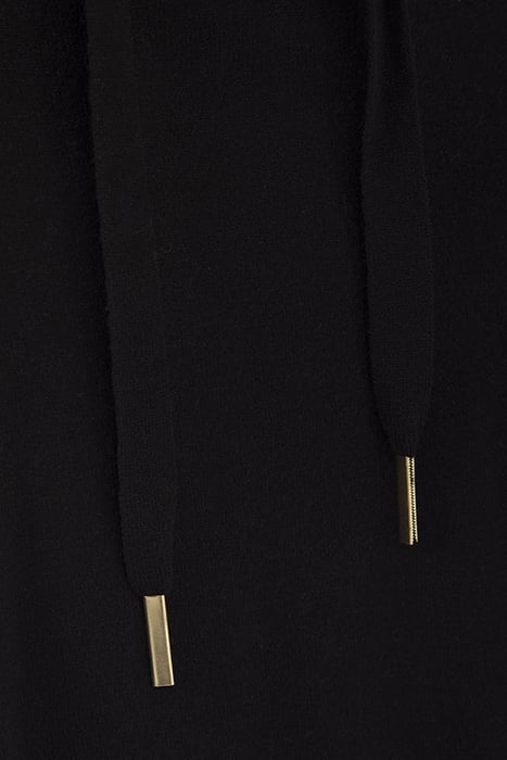 BLACK LUREX KNIT HOODED SWEATER 8