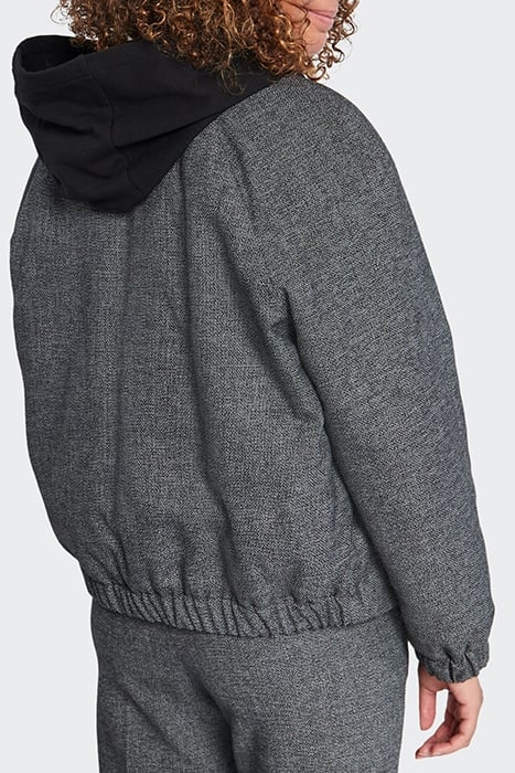 BLACK SEMI-PLAIN JACKET 2