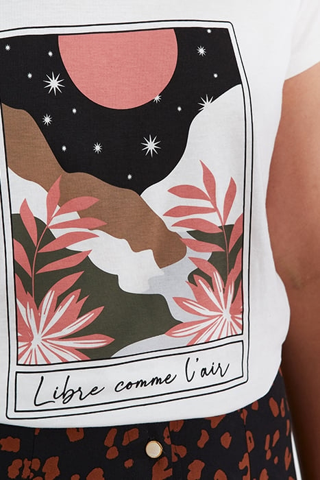 WHITE LANDSCAPE IMAGE T-SHIRT 6