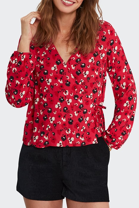 FLASH PINK ROCK FLORAL PRINT BLOUSE 1