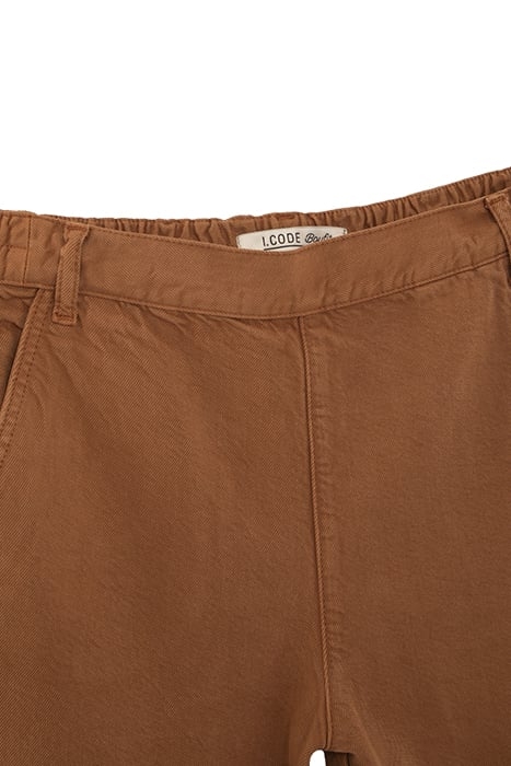 TOBACCO ELASTICATED WAIST BOYFIT JEANS 2