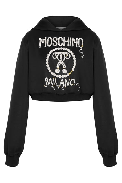 PEARLS DOUBLE QUESTION MARK TECHNICAL SWEATSHIRT BLACK 3